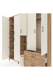 Hyperion Dolap 12 Raflı 2 Çekmeceli Tek Askılı 220x44x243 - S553M063V24B