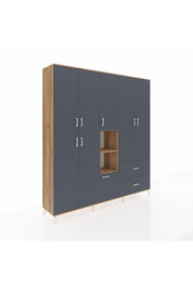 Hyperion Dolap 12 Raflı 2 Çekmeceli Tek Askılı 220x44x243 - S553M063V26B