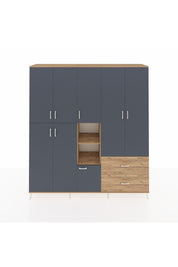 Hyperion Dolap 12 Raflı 2 Çekmeceli Tek Askılı 220x44x243 - S553M063V27B