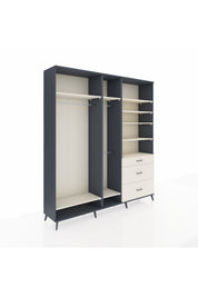 Hyperion Dolap 9 Raflı 3 Çekmeceli 3 Askılı 220x44x243 - S553M064V13B