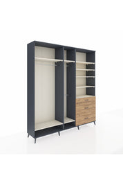 Hyperion Dolap 9 Raflı 3 Çekmeceli 3 Askılı 220x44x243 - S553M064V15B