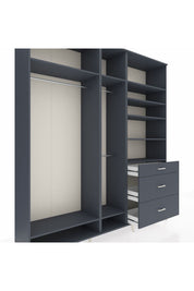 Hyperion Dolap 9 Raflı 3 Çekmeceli 3 Askılı 220x44x243 - S553M064V17B