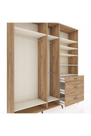 Hyperion Dolap 9 Raflı 3 Çekmeceli 3 Askılı 220x44x243 - S553M064V24B