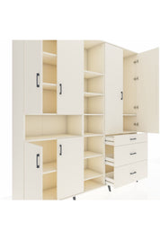 Hyperion Dolap 13 Raflı 3 Çekmeceli 6 Kapaklı 220x44x243 Aytaşı-Aytaşı/Aytaşı