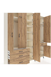 Hyperion Dolap 11 Raflı 4 Çekmeceli 2 Askılı 220x44x243 - S553M055V03B