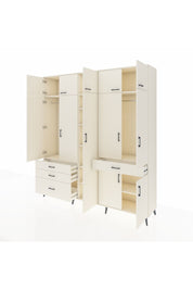 Hyperion Dolap 11 Raflı 4 Çekmeceli 2 Askılı 220x44x243 - S553M055V04B