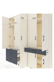 Hyperion Dolap 11 Raflı 4 Çekmeceli 2 Askılı 220x44x243 - S553M055V05B