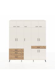 Hyperion Dolap 11 Raflı 4 Çekmeceli 2 Askılı 220x44x243 - S553M055V06B