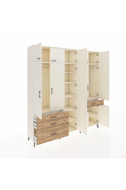 Hyperion Dolap 11 Raflı 4 Çekmeceli 2 Askılı 220x44x243 - S553M055V06B