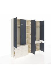 Hyperion Dolap 11 Raflı 4 Çekmeceli 2 Askılı 220x44x243 - S553M055V07B