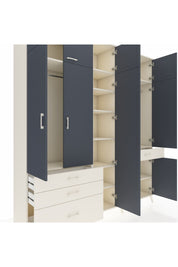 Hyperion Dolap 11 Raflı 4 Çekmeceli 2 Askılı 220x44x243 - S553M055V07B