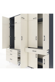 Hyperion Dolap 11 Raflı 4 Çekmeceli 2 Askılı 220x44x243 - S553M055V13B