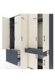 Hyperion Dolap 11 Raflı 4 Çekmeceli 2 Askılı 220x44x243 - S553M055V14B