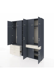 Hyperion Dolap 11 Raflı 4 Çekmeceli 2 Askılı 220x44x243 - S553M055V16B