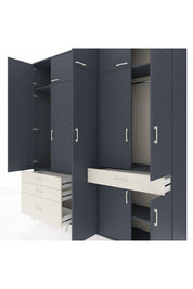 Hyperion Dolap 11 Raflı 4 Çekmeceli 2 Askılı 220x44x243 - S553M055V16B