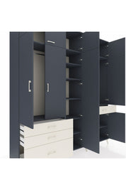 Hyperion Dolap 11 Raflı 4 Çekmeceli 2 Askılı 220x44x243 - S553M055V16B