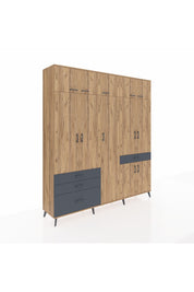 Hyperion Dolap 11 Raflı 4 Çekmeceli 2 Askılı 220x44x243 - S553M055V20B