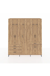 Hyperion Dolap 11 Raflı 4 Çekmeceli 2 Askılı 220x44x243 - S553M055V21B