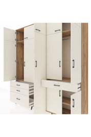 Hyperion Dolap 11 Raflı 4 Çekmeceli 2 Askılı 220x44x243 - S553M055V22B