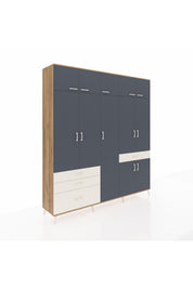 Hyperion Dolap 11 Raflı 4 Çekmeceli 2 Askılı 220x44x243 - S553M055V25B