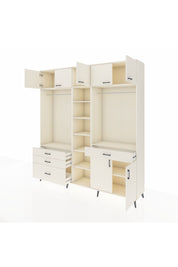 Hyperion Gardrop 11 Raflı 4 Çekmeceli 2 Askılı 220x44x243 Aytaşı-Aytaşı/Aytaşı