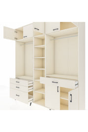 Hyperion Gardrop 11 Raflı 4 Çekmeceli 2 Askılı 220x44x243 Aytaşı-Aytaşı/Aytaşı