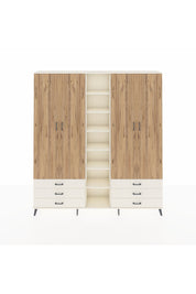 Arges Dolap 13 Raflı 6 Çekmeceli 2 Askılı 220x30x243 Aytaşı-Çam/Aytaşı