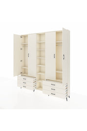 Arges Gardrop 13 Raflı 6 Çekmeceli 2 Askılı 220x30x243 Aytaşı-Aytaşı