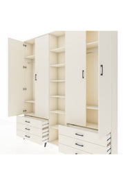 Arges Gardrop 13 Raflı 6 Çekmeceli 2 Askılı 220x30x243 Aytaşı-Aytaşı