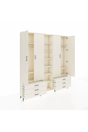 Arges Gardrop 13 Raflı 6 Çekmeceli 2 Askılı 220x30x243 Aytaşı-Aytaşı