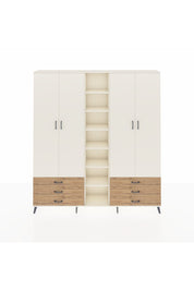 Arges Dolap 13 Raflı 6 Çekmeceli 2 Askılı 220x30x243 Aytaşı-Aytaşı/Çam