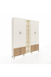 Arges Dolap 13 Raflı 6 Çekmeceli 2 Askılı 220x30x243 Aytaşı-Aytaşı/Çam