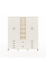 Arges Gardrop 9 Raflı 10 Çekmeceli 2 Askılı 220x30x243 Aytaşı-Aytaşı