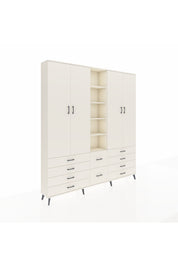 Arges Gardrop 9 Raflı 10 Çekmeceli 2 Askılı 220x30x243 Aytaşı-Aytaşı