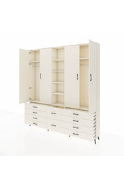 Arges Gardrop 9 Raflı 10 Çekmeceli 2 Askılı 220x30x243 Aytaşı-Aytaşı