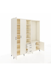 Hyperion Dolap 13 Raflı 3 Çekmeceli 4 Kapaklı 220x44x243 Aytaşı-Aytaşı/Aytaşı