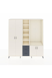 Hyperion Dolap 13 Raflı 3 Çekmeceli 4 Kapaklı 220x44x243 Aytaşı-Aytaşı/Antrasit