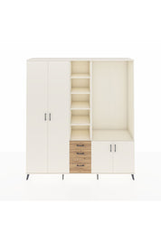 Hyperion Dolap 13 Raflı 3 Çekmeceli 4 Kapaklı 220x44x243 Aytaşı-Aytaşı/Çam