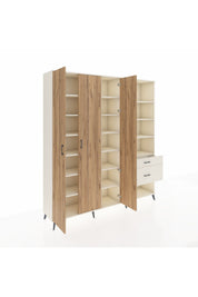 Hyperion Dolap 16 Raflı 2 Çekmeceli 3 Kapaklı 220x44x243 Aytaşı-Çam/Aytaşı