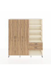 Hyperion Dolap 16 Raflı 2 Çekmeceli 3 Kapaklı 220x44x243 Aytaşı-Çam/Çam