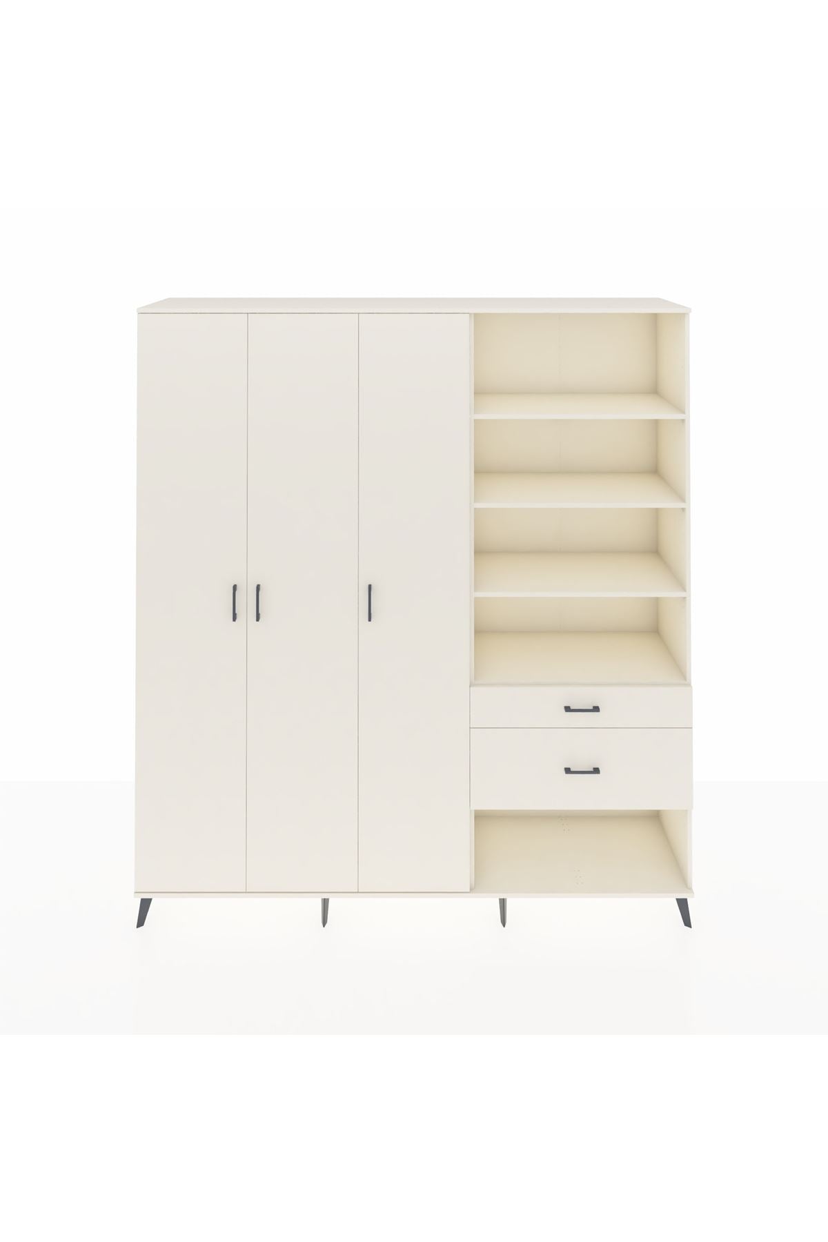 Hyperion Dolap 16 Raflı 2 Çekmeceli 3 Kapaklı 220x44x243 Aytaşı-Aytaşı/Aytaşı