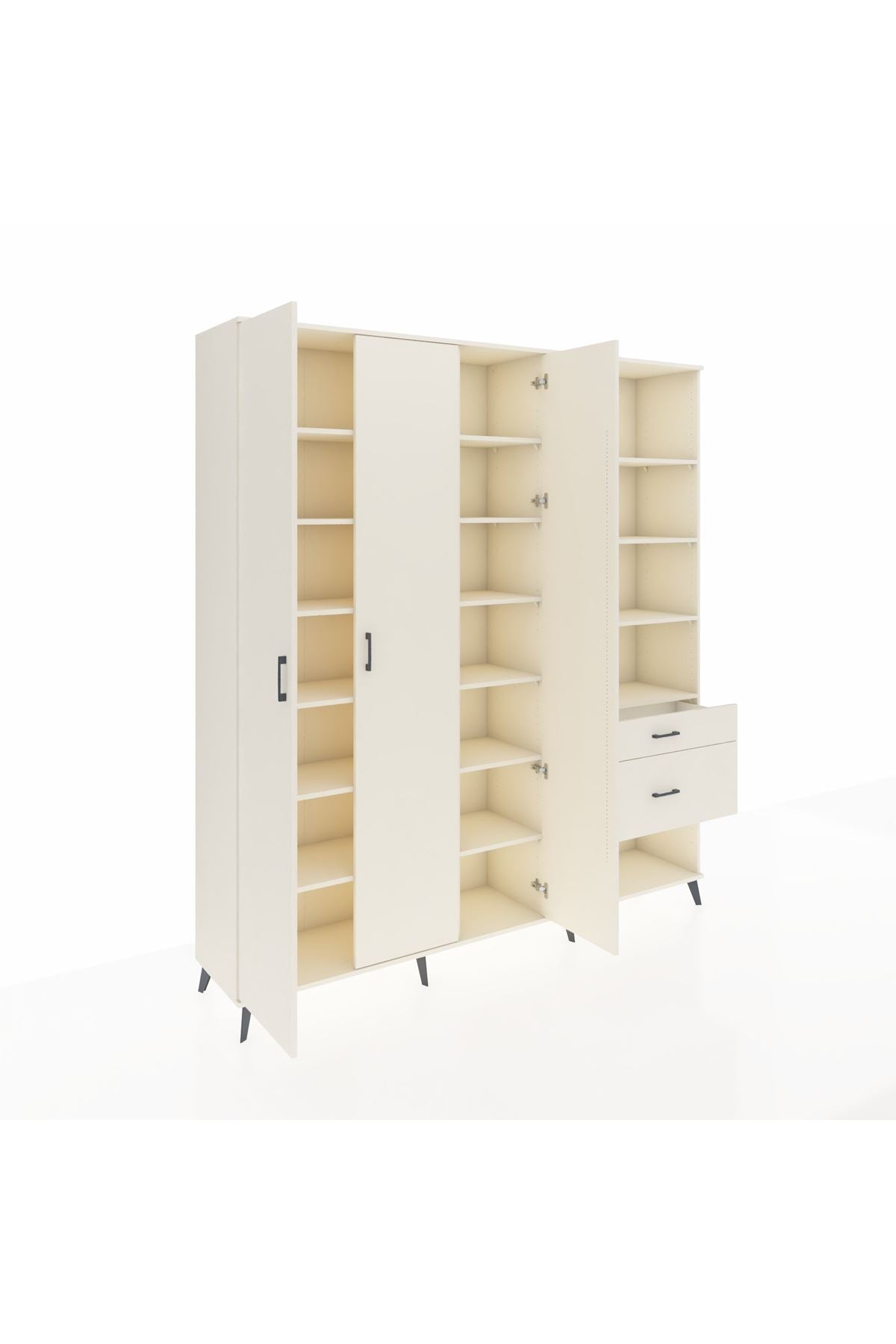 Hyperion Dolap 16 Raflı 2 Çekmeceli 3 Kapaklı 220x44x243 Aytaşı-Aytaşı/Aytaşı