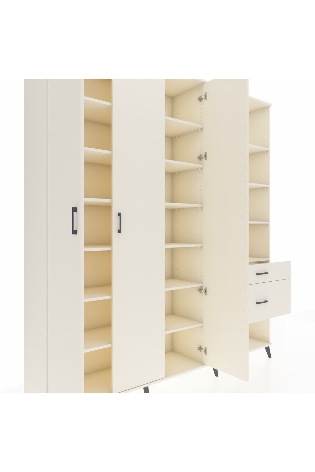 Hyperion Dolap 16 Raflı 2 Çekmeceli 3 Kapaklı 220x44x243 Aytaşı-Aytaşı/Aytaşı