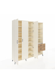 Hyperion Dolap 16 Raflı 2 Çekmeceli 3 Kapaklı 220x44x243 Aytaşı-Aytaşı/Çam