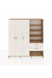 Hyperion Dolap 16 Raflı 2 Çekmeceli 3 Kapaklı 220x44x243 Çam-Aytaşı/Aytaşı