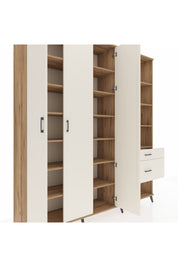 Hyperion Dolap 16 Raflı 2 Çekmeceli 3 Kapaklı 220x44x243 Çam-Aytaşı/Aytaşı