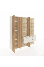 Hyperion Dolap 14 Raflı 4 Çekmeceli 4 Kapaklı 220x44x243 Aytaşı-Çam/Aytaşı