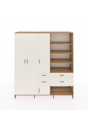 Hyperion Dolap 14 Raflı 4 Çekmeceli 4 Kapaklı 220x44x243 Çam-Aytaşı/Aytaşı