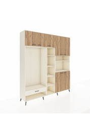 Hyperion Dolap 11 Raflı Tek Çekmeceli 7 Kapaklı 220x44x243 - S553M069V01B