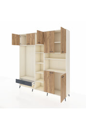 Hyperion Dolap 11 Raflı Tek Çekmeceli 7 Kapaklı 220x44x243 - S553M069V02B